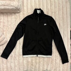 Nike Women's Black Zip Up Track Jacket Size S